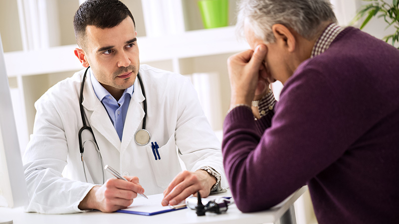 Doctor talking to Patient